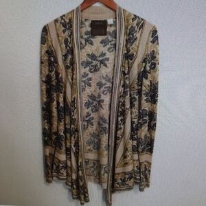 Anthropologie Guinevere cardigan beige blue xs